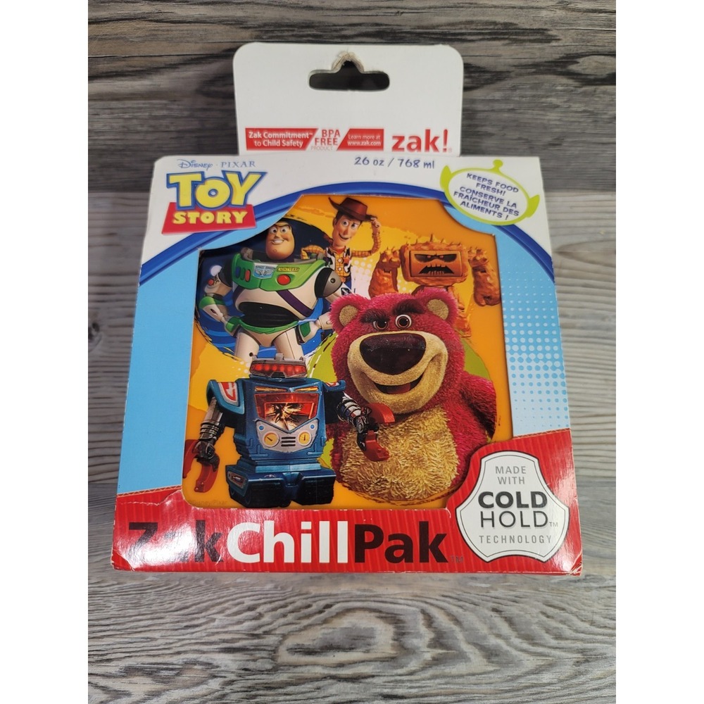 Zak chill pack sandwich box with toy story stickers on top New in box.